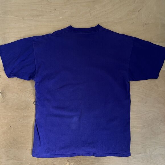 Vintage Colorado Rockies Shirt XL Purple 90s MLB Baseball Hard Core Champs - Picture 6 of 7